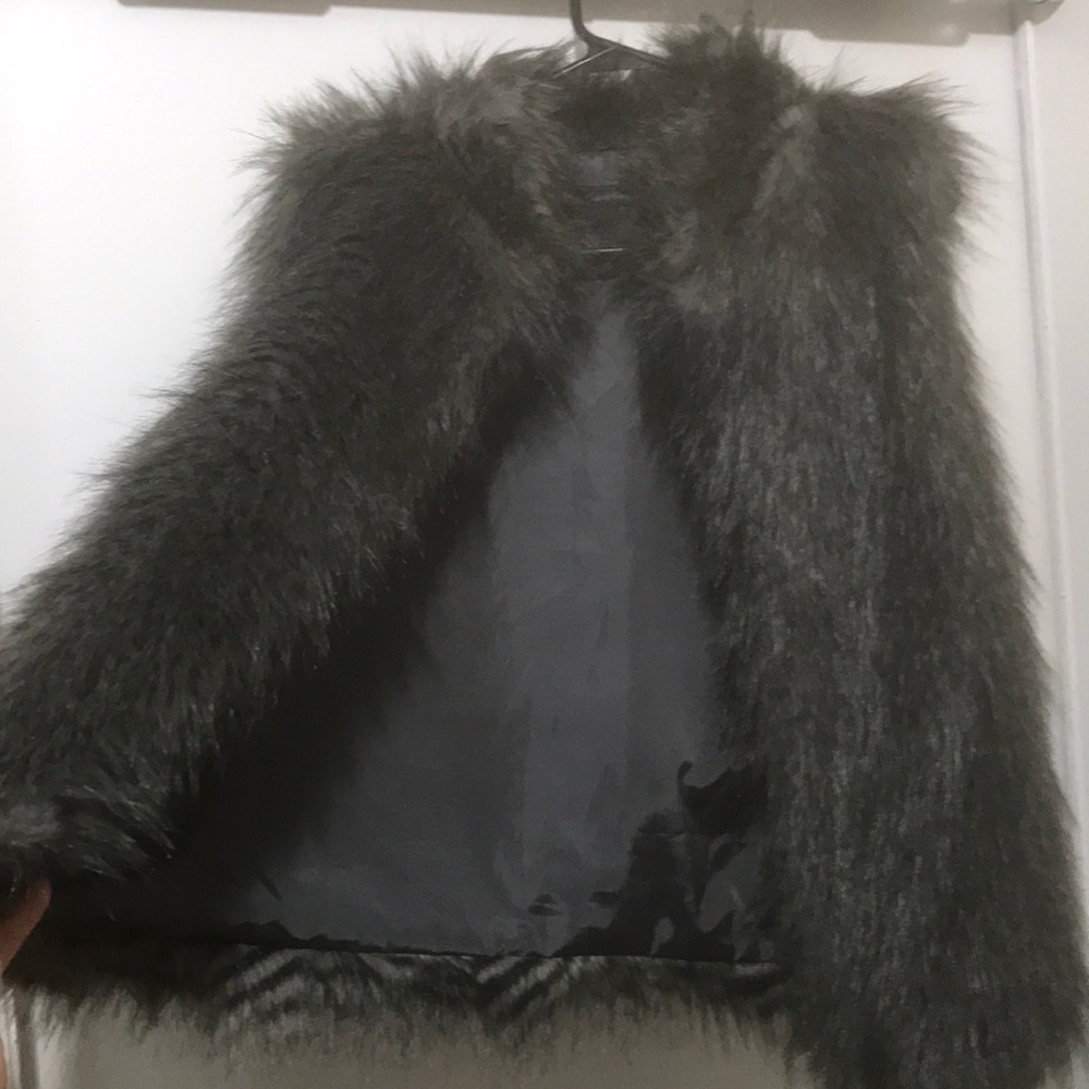 Vintage Calvin Klein Faux Fur Vest